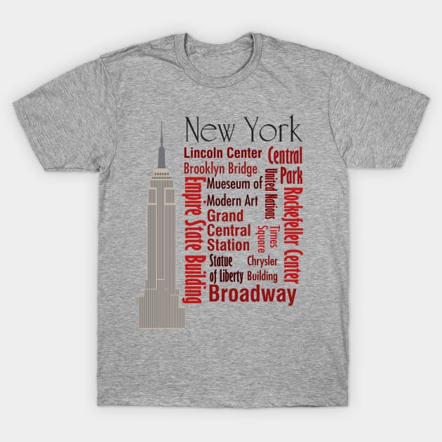 Sights of New York T-Shirt by photokapi